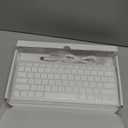 OMOTON Wired Keyboard for Mac Devices ONLY with Dual Interface, Comfortable Typing Angle & Stable Connection, Compatible with MacBook, iMac, Mac mini, PC-White