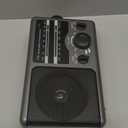 AM FM Portable Radio Battery Operated by 4X D Cell Batteries Or AC Power Transistor Radio with and Big Speaker, Standard Earphone Jack, High/Low Tone Mode, Large Knob