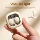 Smallest Invisible Mini Earbuds Wireless Bluetooth, Low Profile Micro Tiny Discreet Hidden Earbuds for Work, Small Headphones, Invisible Sleep Wireless Earphone IPX5 Waterproof for Small Ear Canals