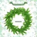 2 Pieces Tropical Fern Leaf Headband Hawaiian Tropical Leis Headband, Fern Leaf Headband Toga Headwear for Girls Women Party Supplies