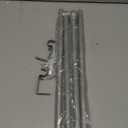 Curtain Rods for windows 32-62 inch, 5/8 inch Decorative Silver Splicing Heavy Duty Metal Curtain Rod set with Brackets