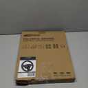 CAR PASS Bling Diamond Leather Steering Wheel Cover, Bling Sparkly Crystal Glitter Rhinestones Universal Fit 14" 1/2-15" Car Wheel Protector for Women Girl Fit Suvs,Vans,Sedans,Trucks, Black Silver