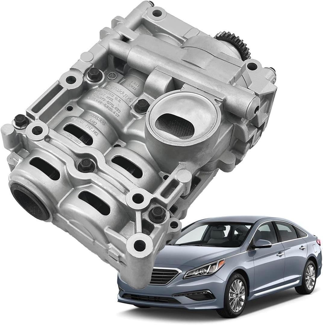 Oil Pump Shaft Balance Assembly 23300-2G520 23300-2G510 Compatible with 2009-2015 Ki/a Optima/Sorento and Hy/un/dai Sonata/Azera 2.0L 2.4L Replace# 233002G520 233002G510