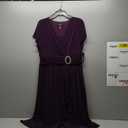 Women's V-Neck High Waist Elegant Short Sleeve Spring Summer Size 14 L