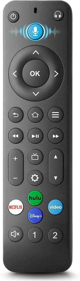 Replacement Voice-Remote-Control for TV-Stick/TV Cube and for Insignia/Toshiba/Pioneer Smart TVs