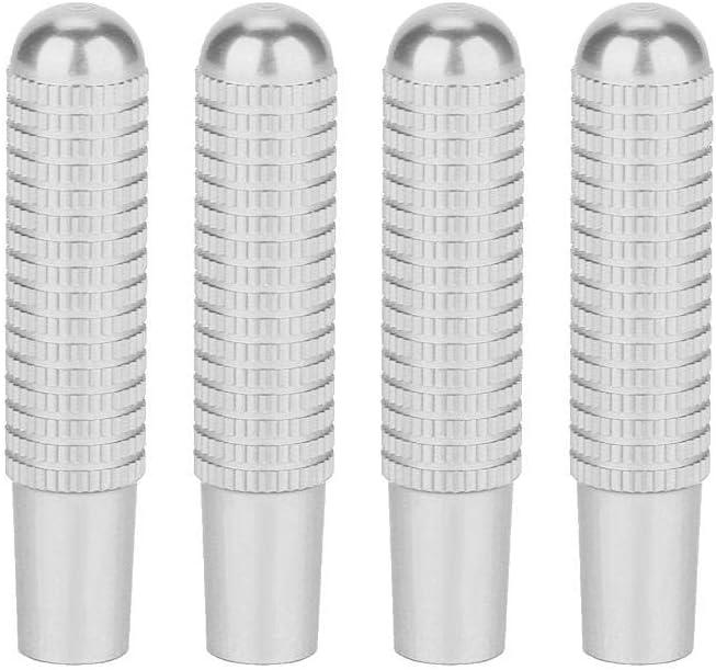 Door Lock Pin, 4pcs 9.5mm Aluminium Alloy Car Interior Door Lock Pin Knob Cover Fit for Benz GLC GLE GLS Vito E/C Class (Silver)