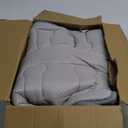 Dog Bed Crate Mat(24" X 19") 2 Pack, Soft Plush Dog Bed Pad Machine Washable Crate Pad, Grey