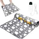 2-in-1 Heating Pads Large for Back Pain 40"x24", Foot Warmers for Feet XXXL Electric Heat Pad for Period Cramps & Full Body, 4 Timer Auto Shut Off(Max 4H)/9 Heat/10ft Cord Heating Blanket,Grey