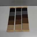 Bessrung 100 Pcs Thick Seamless Brown Hair Ties, Ponytail Holders Hair Accessories for Women Girls No Damage for Thick Hair Daily Use(Natural Colors)