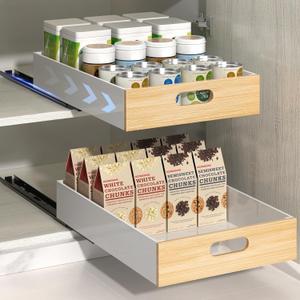 1 Pack Pull Out Drawer for Cabinet 14"W x 21"Deep, Metal Slide Out Drawers Fixed with Adhesive Nano Film, Roll Out Shelf Sliding Cabinet for Pots, Bathroom, Pantry, Under Sink, White 1 Pack Pull Out Drawer for Cabinet 14"W x 21"Deep, Metal Slide Out Drawers Fixed with Adhesive Nano Film, Roll Out Shelf Sliding Cabinet for Pots, Bathroom, Pantry, Under Sink, White