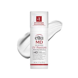 EltaMD UV Restore,Face Sunscreen, SPF 40, Mineral Sunscreen for Sun Damaged Skin Repair, Anti-Aging Zinc Oxide Sunscreen Formula, 17 oz