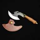 Cleaver Knife,Meat Cleaver, 7Cr17MOV Kitchen Knives Hand Forged Butcher Cleaver Chef Slicing Boning Knife Meat Cutting Peeling Sharp Camping Cooking Knife (Size : Knife and cover)