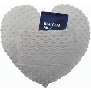Heart Surgery Pillow for Open Heart Surgery After Bypass Coughing with Pocket Comfort Cushion Recovery Gifts Women Men Patients Minky Dot Light Gray