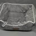 Cat Dog Bed for Pets, Rectangle Pet Bed Gift for Puppy and Kitten, Machine Washable Calming Fluffy Pet Couch Sofa for Indoor Outdoor, Portable Soft Cat Bed with Non-Slip Bottom (Small, Grey)