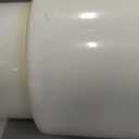 Midline Valve PVC Ball Valve Red T-Handle Water Shut-Off 6 in. Solvent Connections White Plastic (482T600)