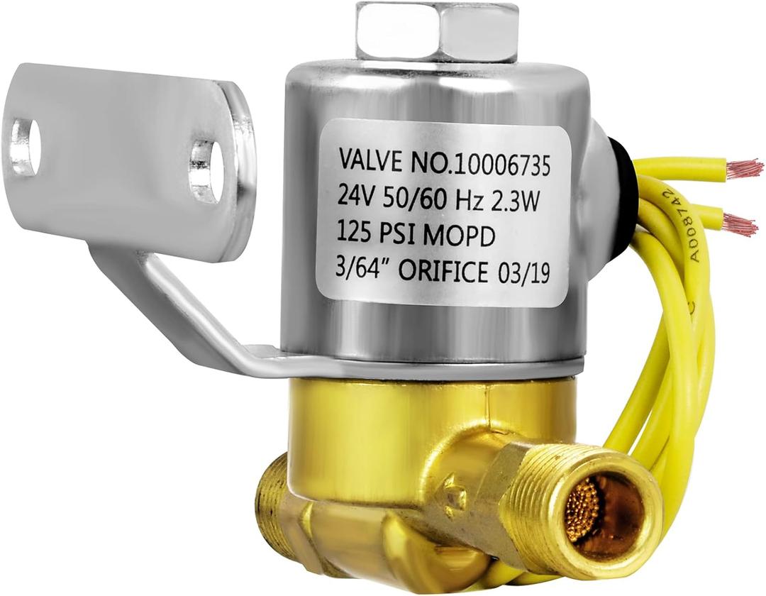 4040 Humidifier Solenoid Valve Replacement for Aprilaire Whole House 400, 500, 550, 558, 560, 568, 560A, 600, 700, 760A, 768, Replaces A2012-S118 B2035-S2 B2035-S5 B2035-S54, 24V 2.3W 60 HZ, Yellow