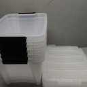 IRIS USA 6-Pack 19 Quart Storage Bins with Lids, Clear