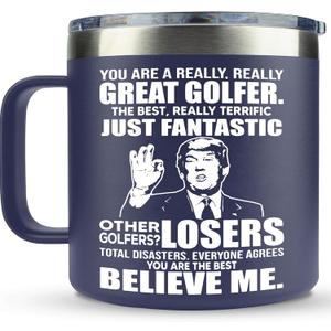 Golf Gifts for Men Golfers - Golf Christmas Gifts - Cool Stuff for Golfers for Fathers Day, Birthday, Christmas - Funny golfs gifts for Dad - golf Accessories for Men, Dad, Uncle - Golfs Mug 14Oz