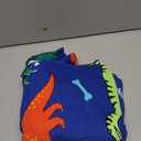 Soft Swim Cover-ups for 3 to 10 Years Old Kids Navy Blue Dinos Hooded Bath Beach Poncho Towels