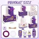 ReliThick 24 Set 2026 Graduation Decorations 2 Cup Disposable Drink Carrier with Card Ribbon Coffee Cup Holder Graduation Gifts for College High School Graduates Party(Purple)