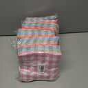 5 x 100 Pcs Gingham Pastel Checkered Napkin 2 Ply Disposable Scalloped Cocktail Napkins Plaid Paper Decoration for Wedding Birthday Beverage Fiesta Baby Shower 6.5 x 6.5 Inches