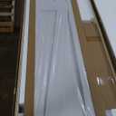 60" x 84" Bifold Sliding Barn Door, K Shaped Panel with Sliding Hardware Kit Set, Finished Closet Door Slab, 5.66FT Track for 4 Doors, MDF, White