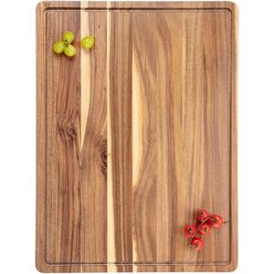 24 Inch XXL Countertop Cutting Boards, Extra Large Chopping Board for Kitchen, Butcher Block Carving Board for BBQ, Turkey, Meat, Large Charcuterie Board with Handles, Juice Groove