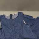 Women’s Denim Dress Summer Casual Sleeveless Jean Mini Dresses with Pockets Size S