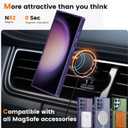 Compatible with Samsung Galaxy S22 Ultra Case with Magnetic Ring Stand, Military Drop Protection, Anti-Scratch/Anti-Fingerprint Translucent Matte Case for Samsung S22 Ultra (Purple)