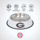 The Memory Company | Licensed NCAA Bling Team Logo Stainless Pet Bowl