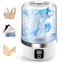 Underwear Washing Machine  Portable Mini Washing Machine 2025 Upgraded Rechargeable Washer, Laundry Cup for Bra, Underwear, Socks (White)