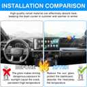 Autorder Dashboard Cover Mat for Toyota 4Runner 2025 2026 / Toyota Tacoma 2024 2025 2026 Accessories Dash Cover Upgrade Velvet Dash Mat Sunshade Glare UV Rays Protector