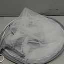 Beberoad Love Bassinet Mosquito Net Cover, Breathable Mesh Canopy with 2-Way Zipper for Bedside Sleepers (White)