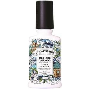 Poo-Pourri Before-You-Go Toilet Spray, Fresh Sea Salt, 4 Fl Oz, Up to 200 Uses, Bathroom Odor Deodorizer, Plant-Based with Essential Oils, for Home or Work, Sea Salt, Bergamot & Eucalyptus Scent (Pack Of 3)