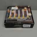 Verdenu Christmas Window Candles, 12 PCS Battery Operated Flameless LED Window Lights with Remote & Timer, 3D Flickering Taper Candle for Wedding Party Decorations