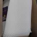 XetraDesign Bed Wedge Pillow for Headboard Gap Up to 7", Triangle Wedge for Headboard Gap, Bed Gap Filler, Mattress Gap Filler, Space Filler, Corner Pillow, White Cal-King 72"