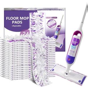 Power Mop Refills, 24 Count Disposable Pads for Swiffer Power Mop Mopping - Thickness, Absorbent, Quick Cleaning, Suit All Multi-Surface, [Non-Vacuum Packaged] to Keep Fluffy