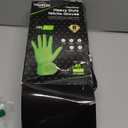 TitanFlex Heavy Duty Industrial Nitrile Gloves with Raised Diamond Texture, 8-mil, Latex Free, Powder Free (Green/Dark Green) (Medium, 02 Green (100ct))