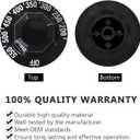 1190573 Thermostat Stove Knob Dial - Off/200-550F Replacement Part Control Compatible with Southbend Range Oven Kitchen Burner Accessories 2PCS