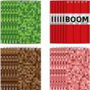 24pcs Pixel Theme Notepads, 2.4x3.9in/6x10cm Mini Notebook Pixel Theme Notepads Party Favors Birthday Decorations for Kids Party Supplies (4 Styles)