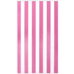 Gift Boutique 100 Hot Pink and White Stripe Guest Napkins Disposable Paper Hand Towels for Bathroom Wedding Baby Shower Holiday Party Decor