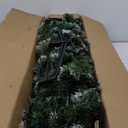 7.5-ft Pre-lit Slim Upside-down Artificial Christmas Tree with White LED Lights