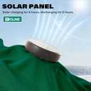 9FT Solar-Powered LED Patio Umbrella with Tilt Crank,Outdoor Market Umbrella with 32 Lights,Sunshade for Deck, Garden and Pool