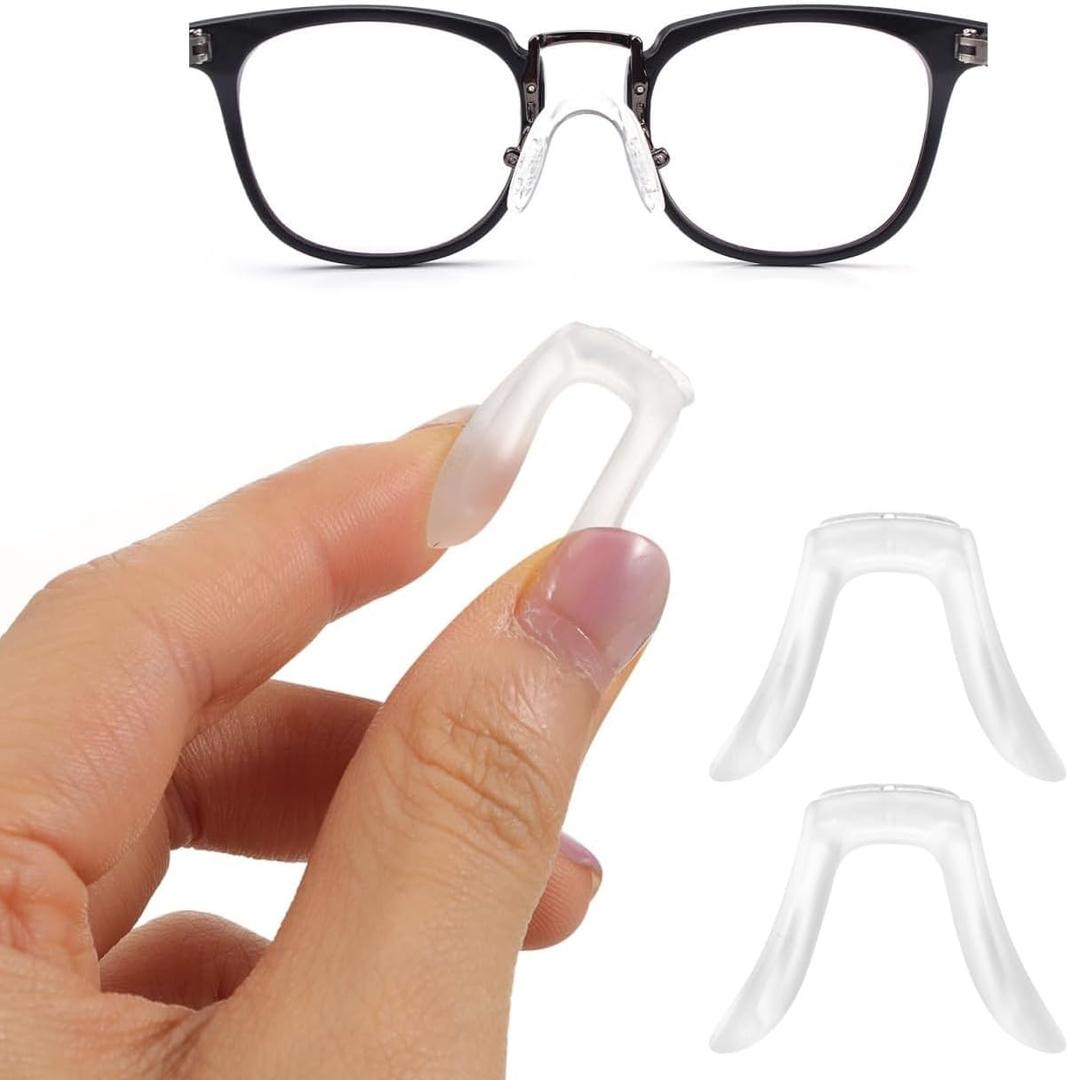 9Pcs Silicone Nose Pads for Glasses Replacement Non-Slip Eyeglass Nose Cushions Comfortable Support for Plastic Frames Eyewear Accessories