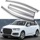 Sun/Rain Guards Wind Deflector Window Visor Compatible with 2017-2025 Audi Q7 SQ7, Sun Visor Shield, Tape-On 4 pcs