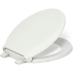 KOHLER 4639-RL-NY Cachet ReadyLatch Round Toilet Seat Soft Close, Dune