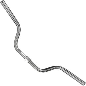 Riser Handlebar - Great for Mountain, Road, and Hybrid Bikes - Multiple Rise Options (Silver, 25.4mm)