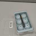WIBIMEN Large Ice Cube Molds, Big Round Whiskey Ice Cube Trays for Freezer, Easy to Fill & Release, Whiskey Bourbon Cocktail(1.9In*6 Balls- Blue/2 Pack)