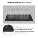 Upgraded Neptune 4 Max Double Sided PEI Build Plate, 3D Printer Black Textured PEI Platform for Elegoo Neptune 3 Max, Kobra 2 Max 430x430mm