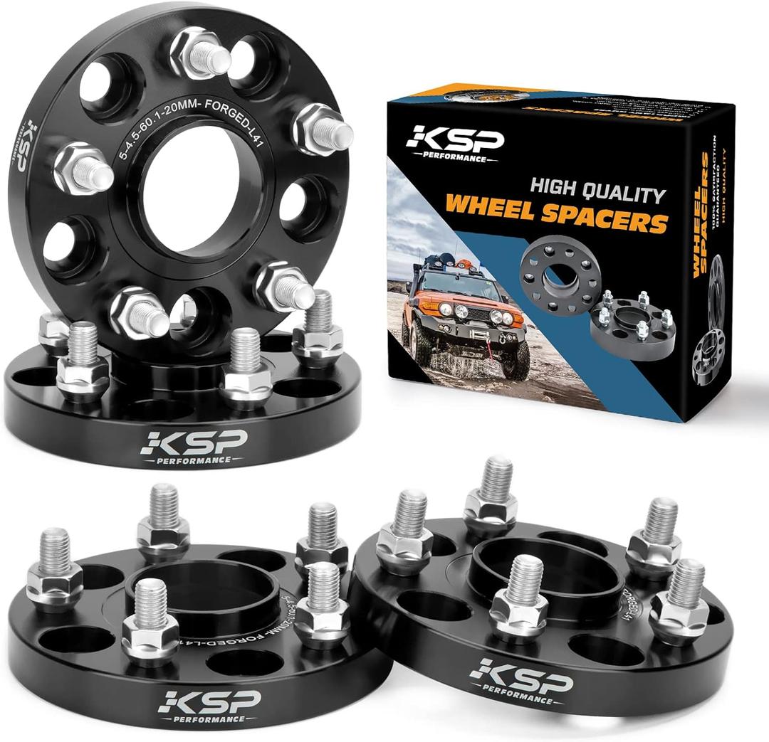 KSP 20mm 5x114.3 Hubcentric Wheel Spacers Fit TC XB, ES300 350, GS300 350 430,IS250 300 350,LS400 430 460,RC300 350, Camry Highlander Tacoma(4 pcs 60.1 bore 12X1.5mm) (20mm 4pcs)